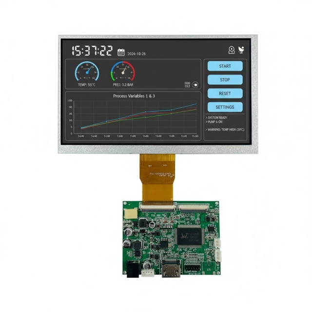7 inch 800x480 wide temperature LCD module