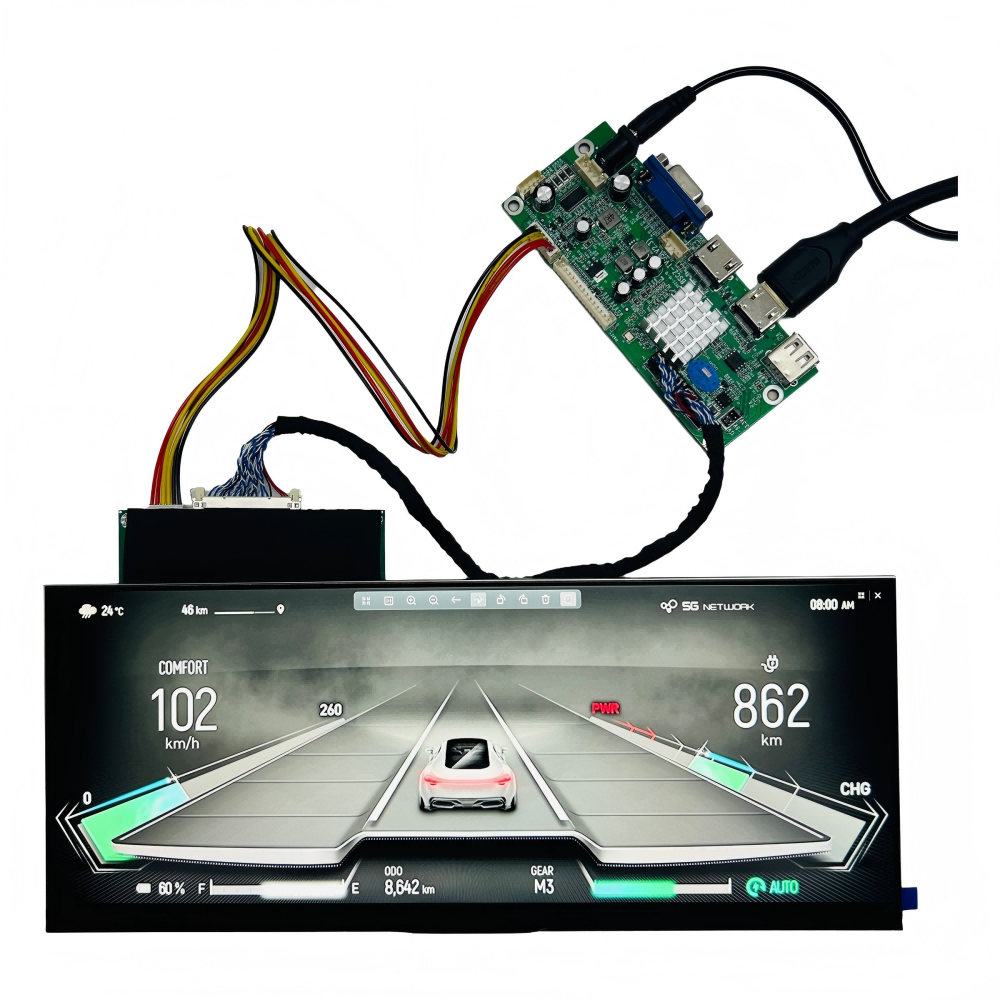 12.3 Inch 1920x720 Automotive LCD Display