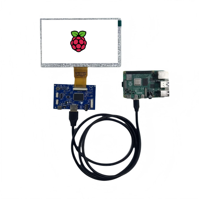 7 Inch 1024x600 HD-MI LCD Solution for Raspberry Pi