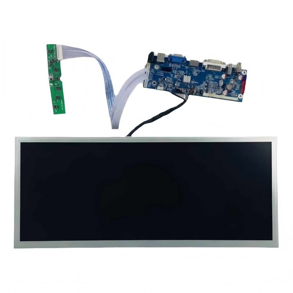 17.3 Inch 1920×768 30PIN LVDS LCD Module for Flight Simulator | 600 nits High Brightness Aviation Display