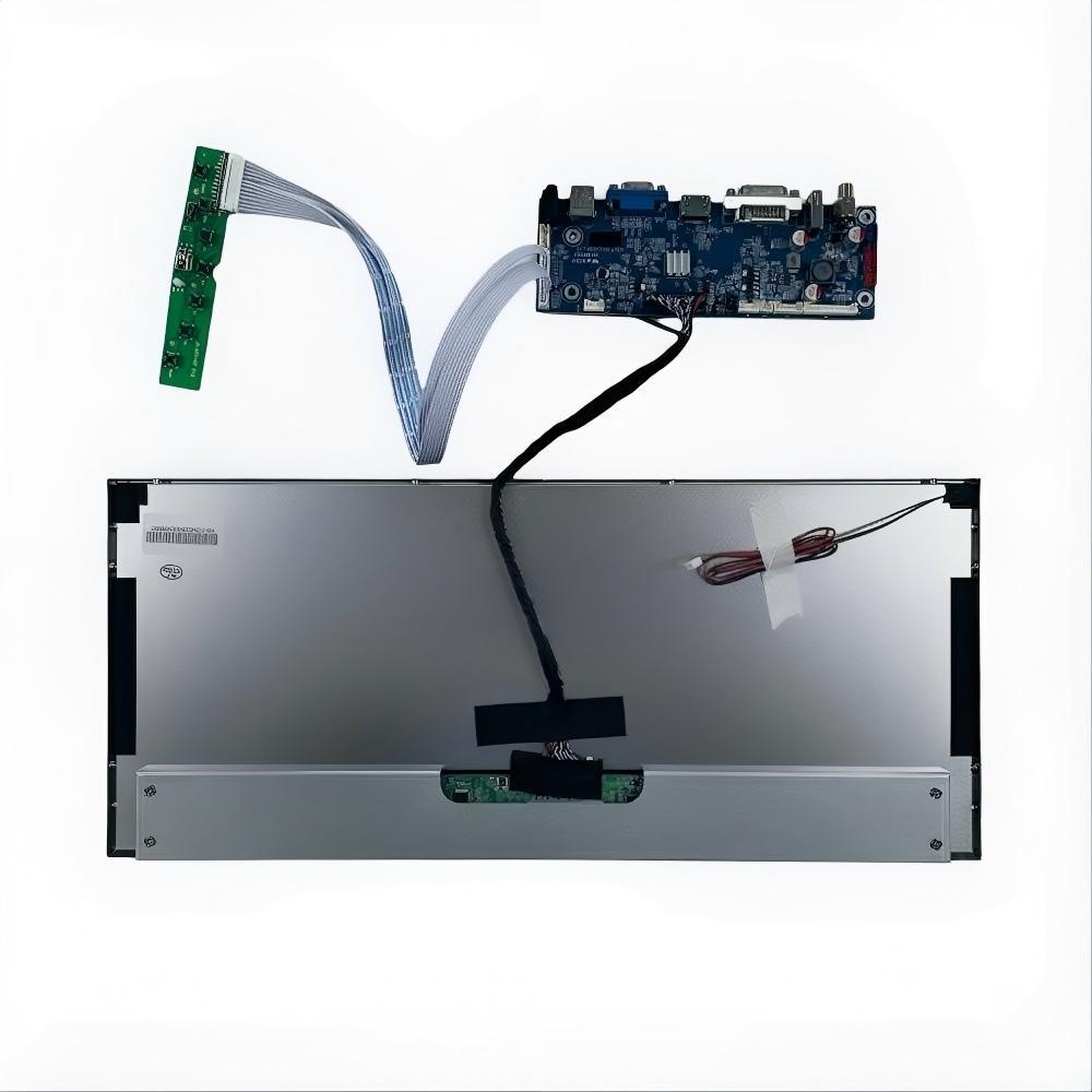 17.3 Inch 1920×768 30PIN LVDS LCD Module for Flight Simulator | 600 nits High Brightness Aviation Display