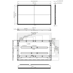 27 Inch 3840×2160 30Pin eDP 600nits UHD TFT LCD Display Module