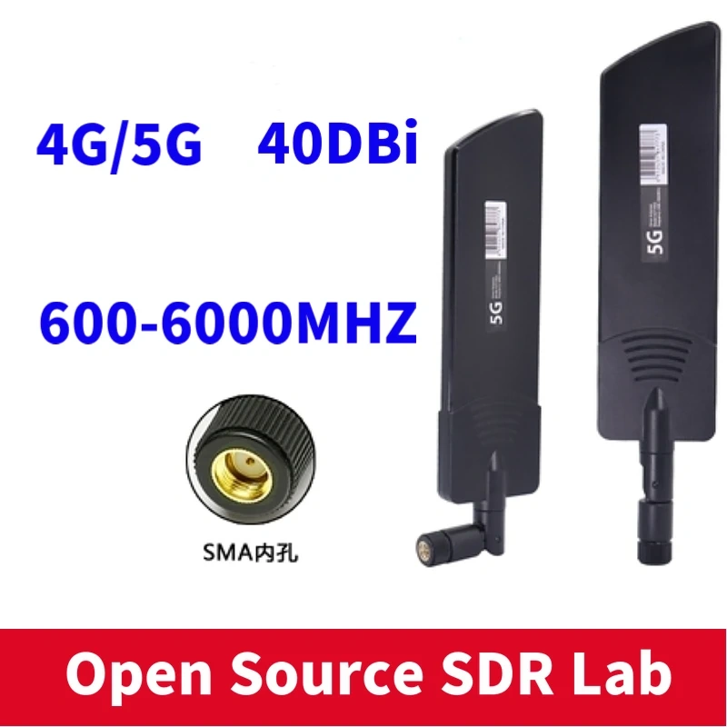 600~6000Mhz Flexible Fold Wireless Router 2G 3G GSM GPRS 4G 5G 40dBi LTE Signal Booster Antenna