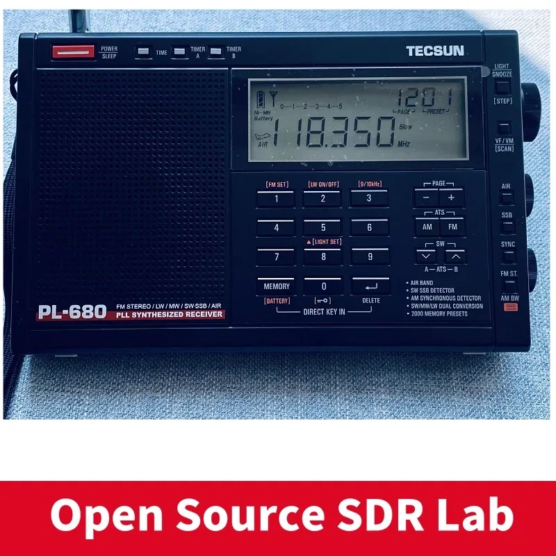 Tecsun PL-680 fm radio portable high performance full band digital tuning stereo radio FM AM SW SSB Radio Receiver