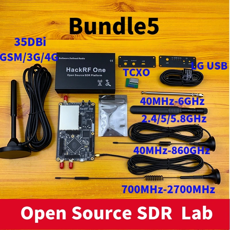 HRF  SDR Software Defined Radio 1MHz to 6GHz Mainboard Development board kit