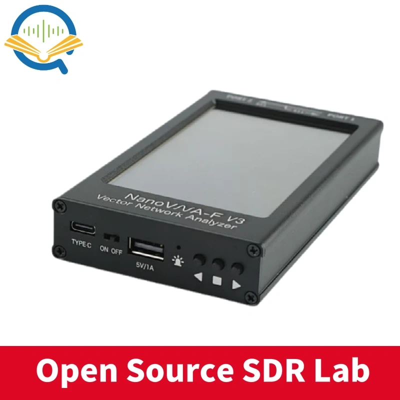 NanoVNA-F V3 1MHz-6GHz Portable Vector Network Analyzer VNA for MF/HF/VHF/UHF/SHF Antenna