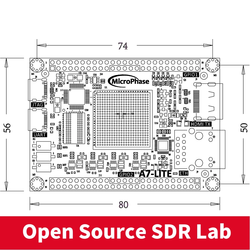FPGA Development Board Core Board XILINX Artix 7 XC7A35T 100T A7