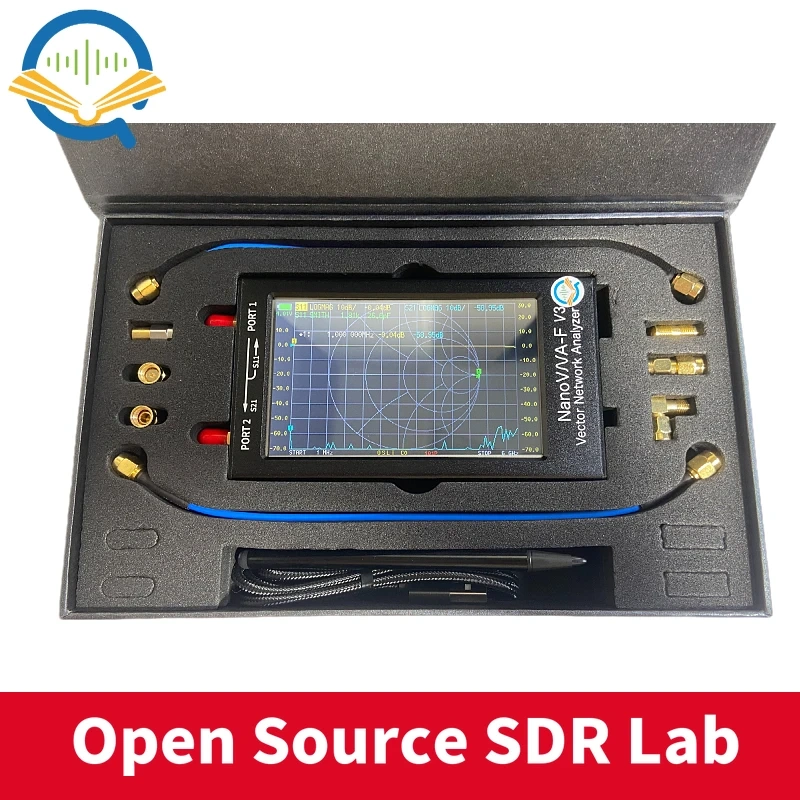 NanoVNA-F V3 1MHz-6GHz Portable Vector Network Analyzer VNA for MF/HF/VHF/UHF/SHF Antenna