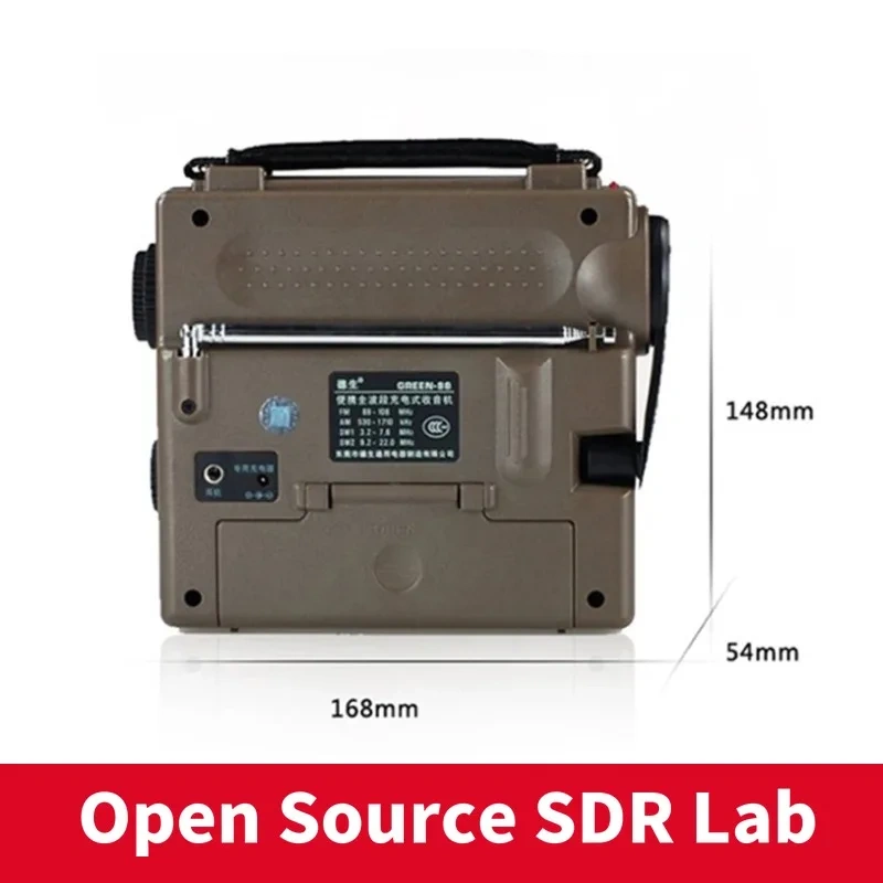TECSUN GR-88 GR-88P Digital Radio Receiver Emergency Light Radio Dynamo Radio With Built-In Speaker Manual Hand Power