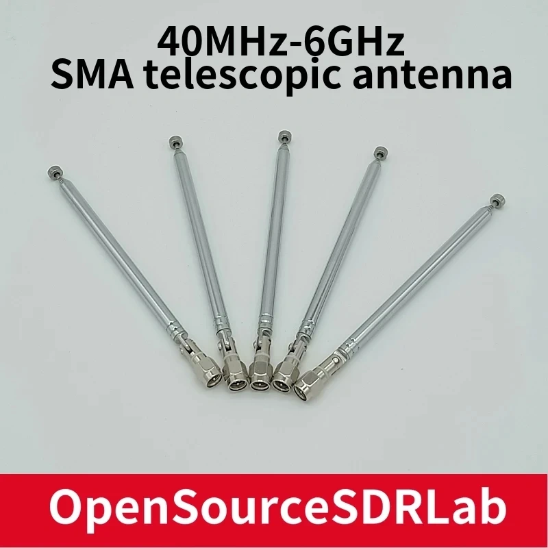 40MHz-6GHz SMA Rod Antenna for HackRF