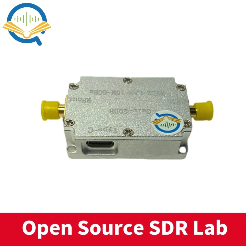 TYPE-C LAN 10Mhz-6GHz High Flatness Amplifier Gain 20DB RF Signal AMP FOR HAM SDR Software Radio FM Radio