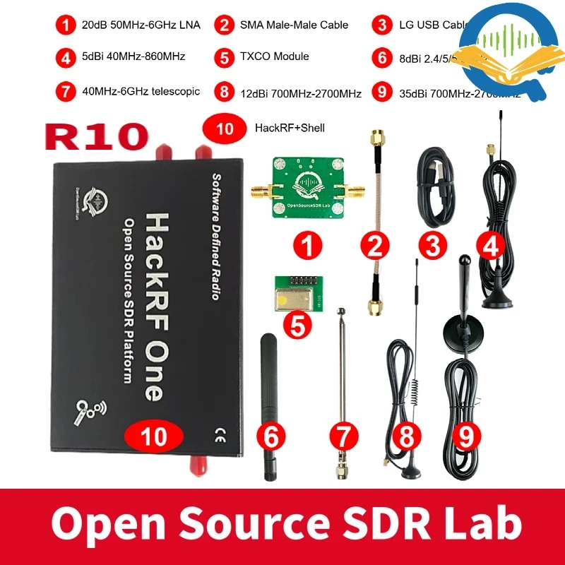 2024 Latest R10 versions HRF 1MHz to 6GHz Software Defined Radio Platform Demo Board Kit
