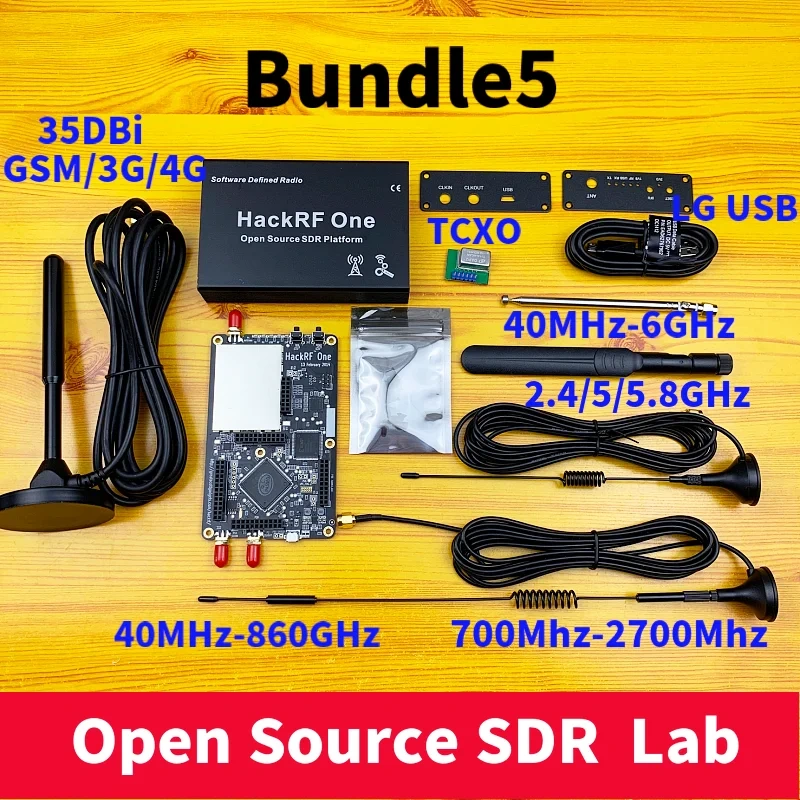 HRF  SDR Software Defined Radio 1MHz to 6GHz Mainboard Development board kit