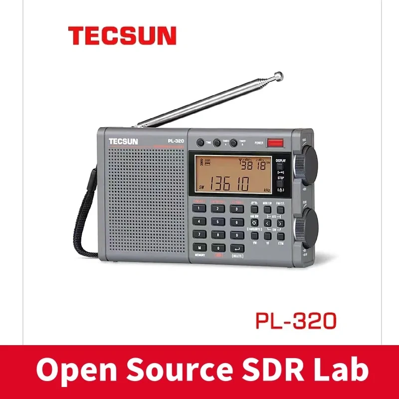 TECSUN PL320 FM/AM/SW/WM/Full Band Radio DSP Receiver FM Stereo Portable Radio LCD Display Digital Radio Receiver