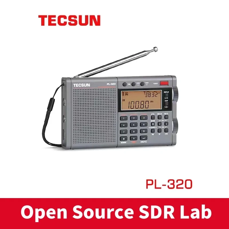 TECSUN PL320 FM/AM/SW/WM/Full Band Radio DSP Receiver FM Stereo Portable Radio LCD Display Digital Radio Receiver