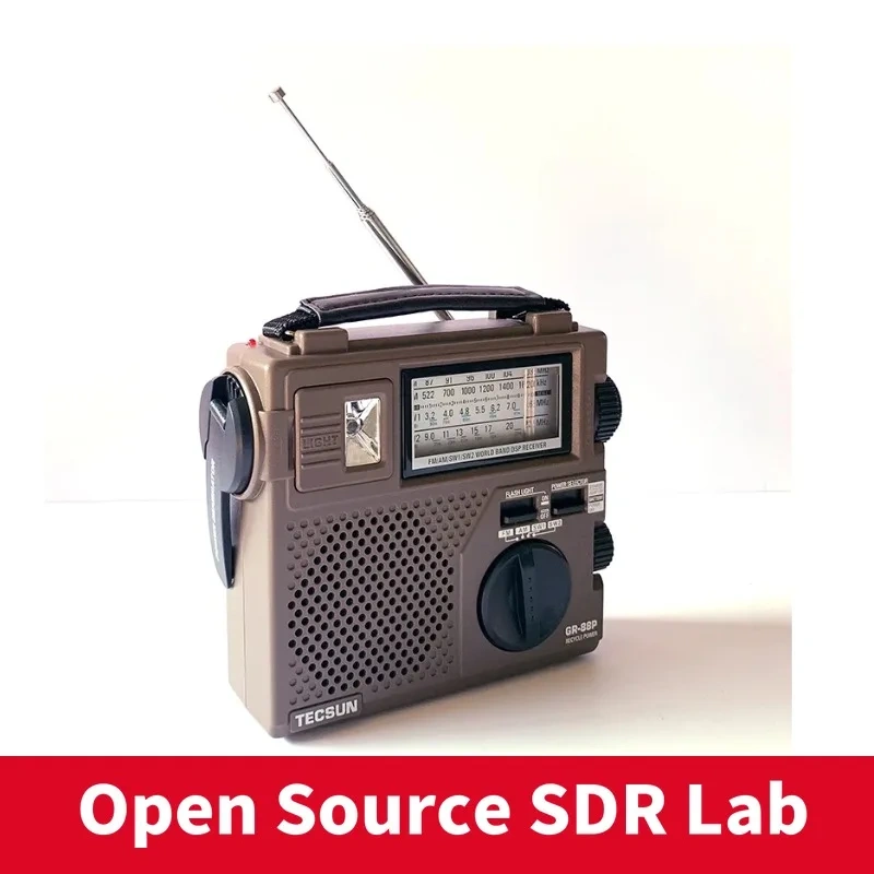 TECSUN GR-88 GR-88P Digital Radio Receiver Emergency Light Radio Dynamo Radio With Built-In Speaker Manual Hand Power