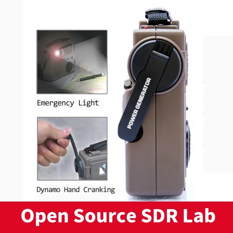 TECSUN GR-88 GR-88P Digital Radio Receiver Emergency Light Radio Dynamo Radio With Built-In Speaker Manual Hand Power