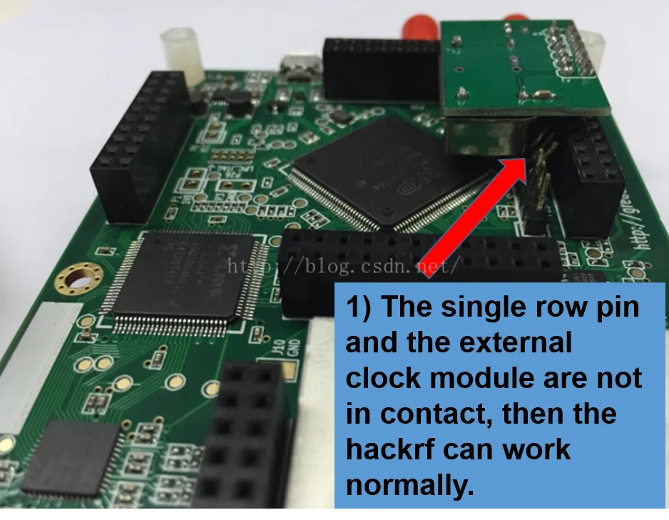 External high precision TCXO clock module PPM0.1 for HackRF