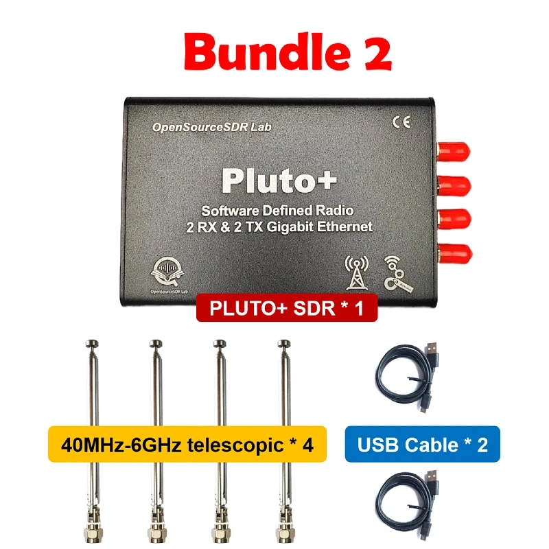 OpenSourceSDR Lab PLUTO+ SDR AD9363 2T2R Radio SDR Transceiver Radio 70MHz-6GHz Software Defined Radio