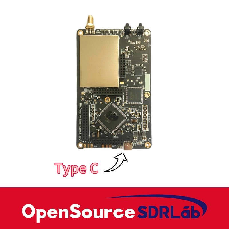 Clifford Heath Type C Version Black Color HackRF One with White Color Portapack H4M Spectrum Analyzer Kit