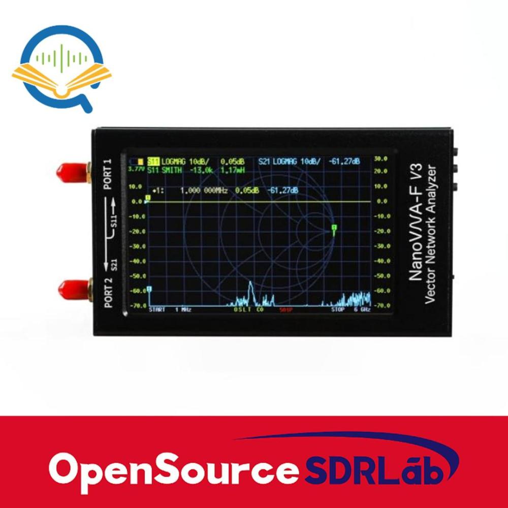OpenSourceSDRLab  NanoVNA-F V3 1MHz-6GHz Portable Vector Network Analyzer VNA for MF/HF/VHF/UHF/SHF Antenna