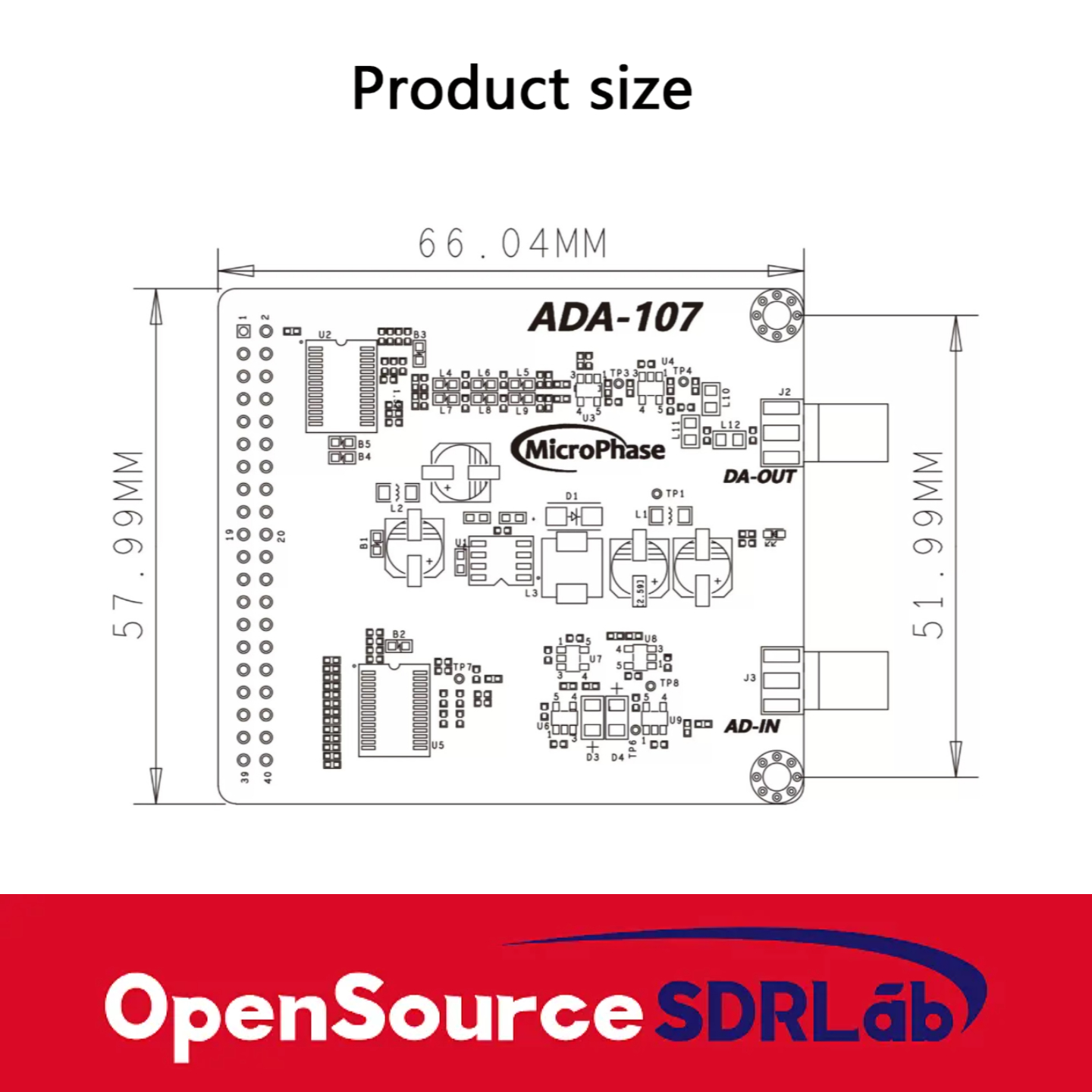FPGA development board with high-speed AD DA module ADA107