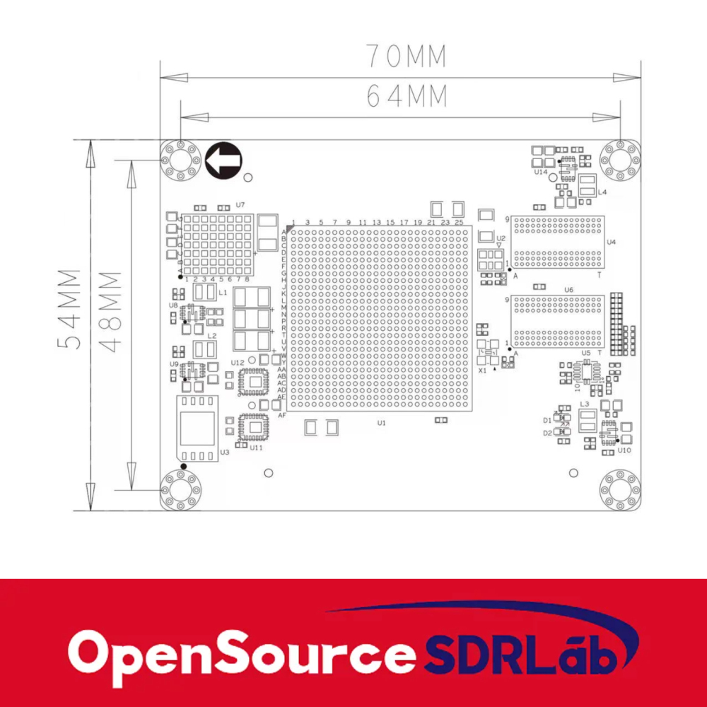 FPGA Core Board Xilinx Kintex UltraScale+XCKU5P Industrial Grade XME0835
