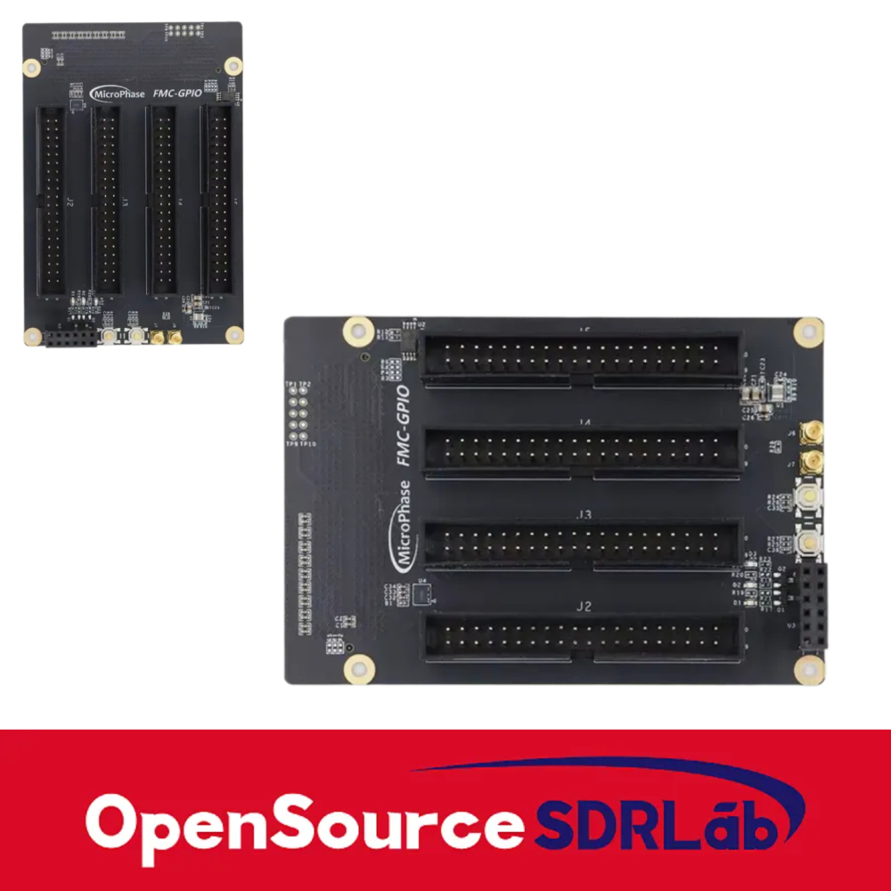 FPGA development board with FMC to 40 pin expansion board FMC-GIO daughter card