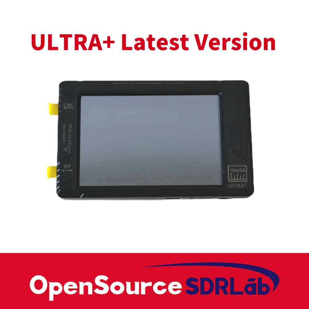 TinySA ULTRA+ Tiny Spectrum Analyzer Ultra Plus New Version ZS407 100K-7 3GHz USB-C Portable