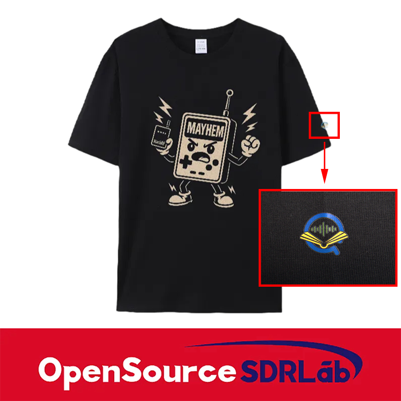 OpenSourceSDRLab Customized Mayhem T-shirt Premium Long Staple Cotton Comfortable Casual Fashionable