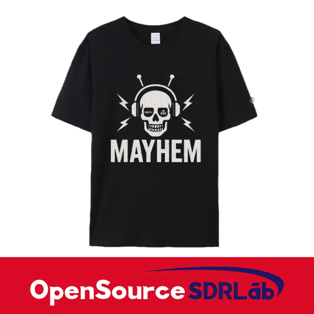 OpenSourceSDRLab Customized Mayhem T-shirt Premium Long Staple Cotton Comfortable Casual Fashionable