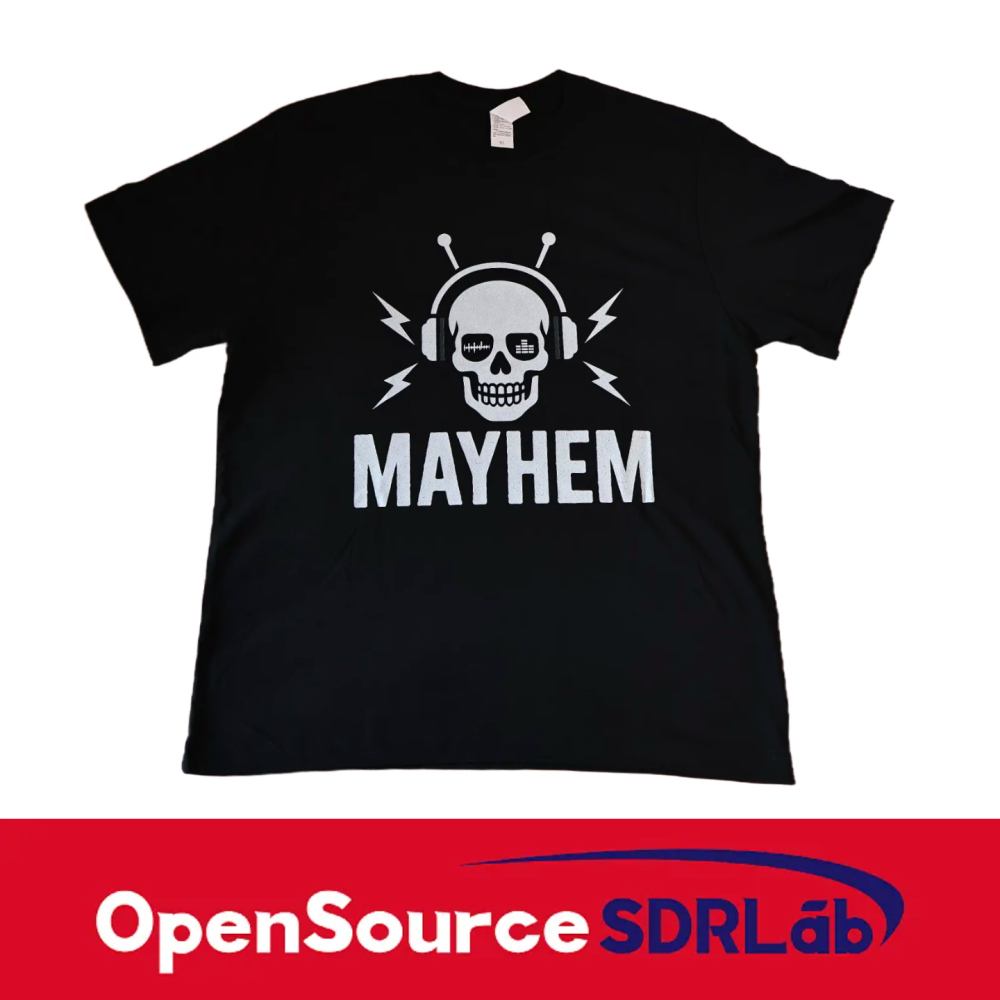 OpenSourceSDRLab Customized Mayhem T-shirt Premium Long Staple Cotton Comfortable Casual Fashionable