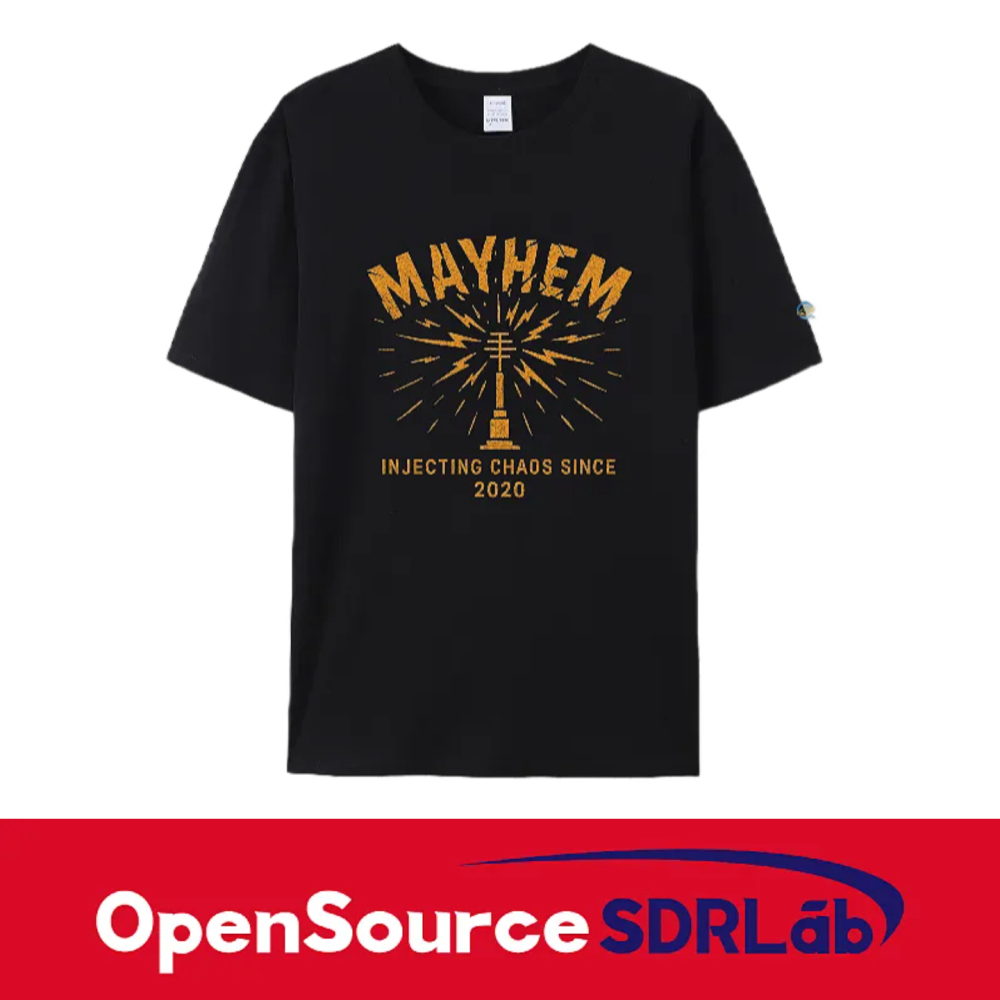 OpenSourceSDRLab Customized Mayhem T-shirt Premium Long Staple Cotton Comfortable Casual Fashionable