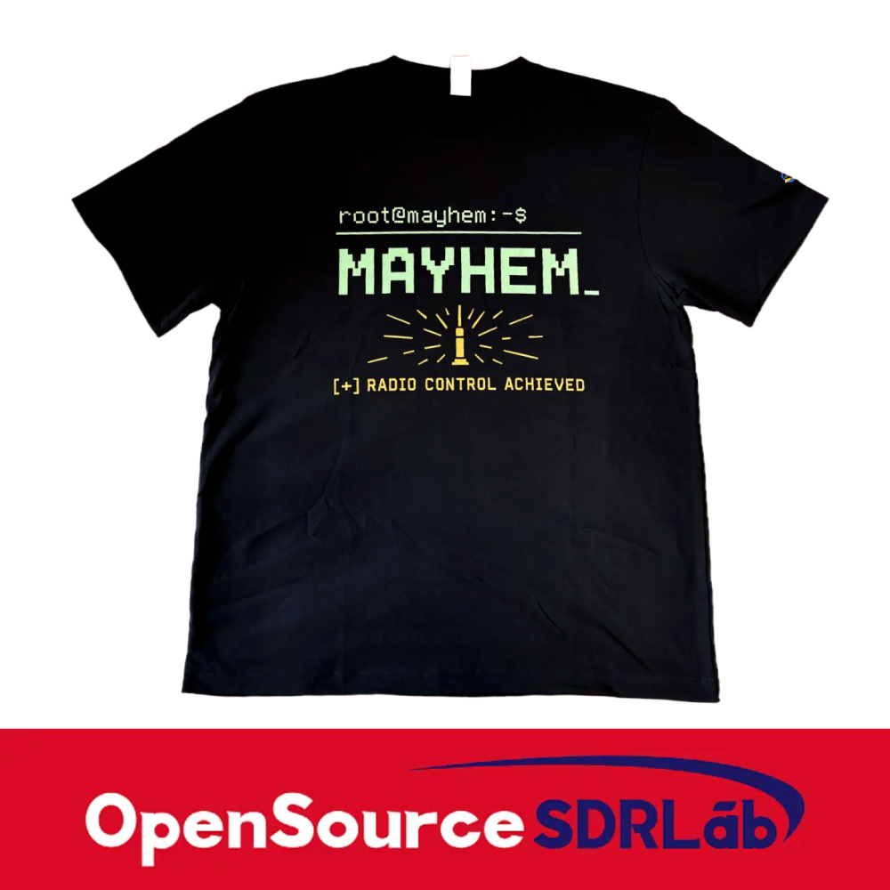 OpenSourceSDRLab Customized Mayhem T-shirt Premium Long Staple Cotton Comfortable Casual Fashionable