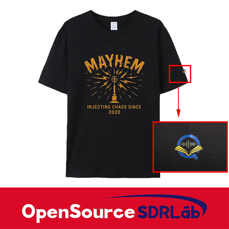 OpenSourceSDRLab Customized Mayhem T-shirt Premium Long Staple Cotton Comfortable Casual Fashionable