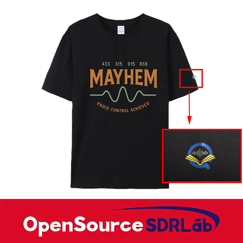OpenSourceSDRLab Customized Mayhem T-shirt Premium Long Staple Cotton Comfortable Casual Fashionable