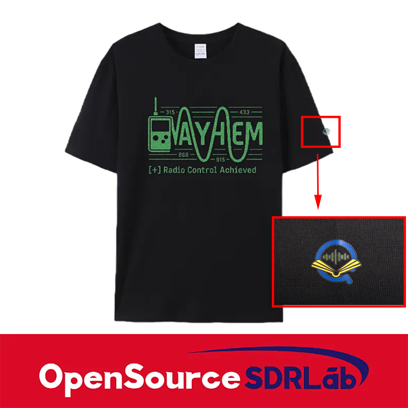 OpenSourceSDRLab Customized Mayhem T-shirt Premium Long Staple Cotton Comfortable Casual Fashionable
