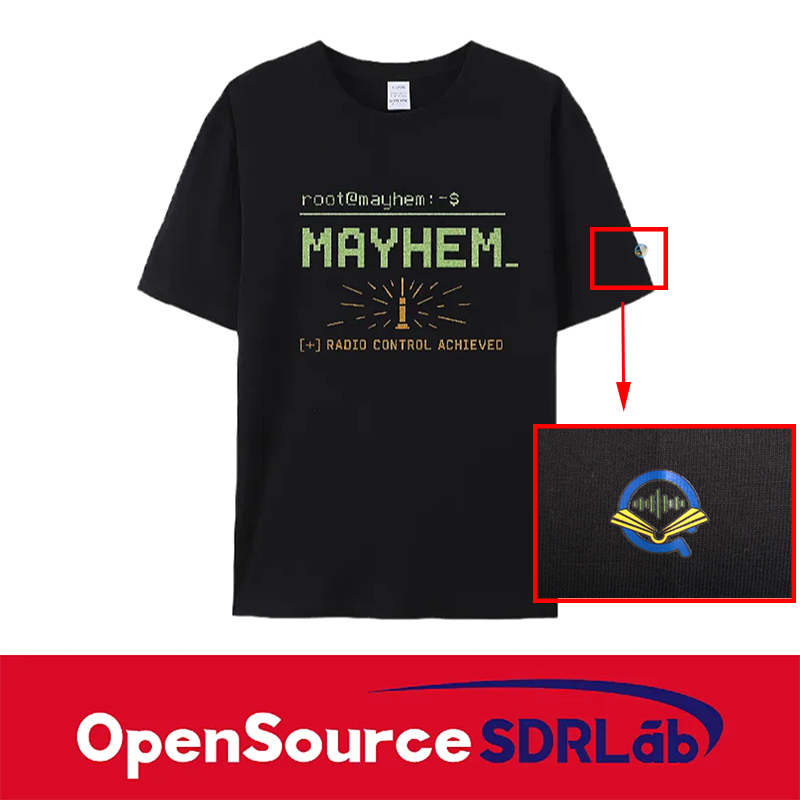 OpenSourceSDRLab Customized Mayhem T-shirt Premium Long Staple Cotton Comfortable Casual Fashionable