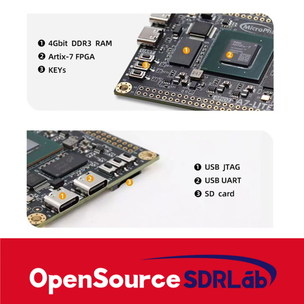OpenSourceSDRLab XILINX Artix7 core board XC7A100T XC7A200T A7 Lite FPGA development board