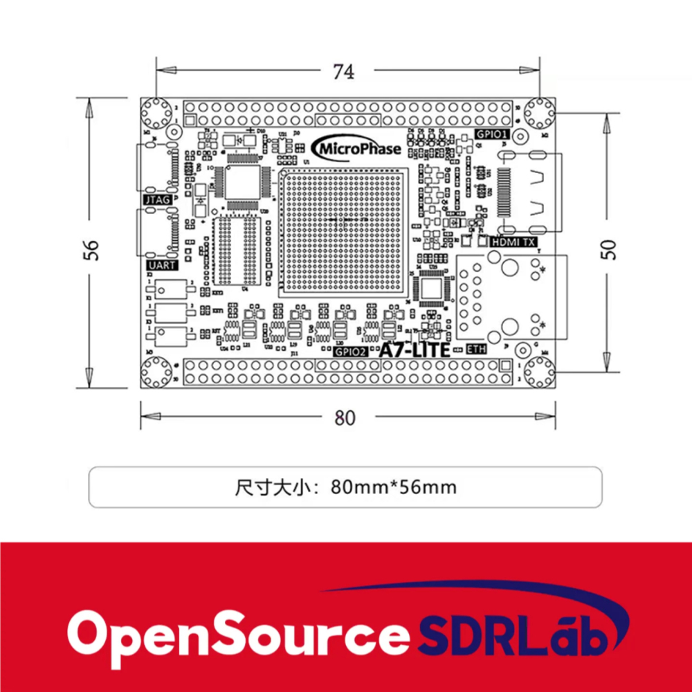 OpenSourceSDRLab XILINX Artix7 core board XC7A100T XC7A200T A7 Lite FPGA development board
