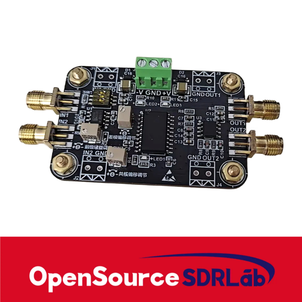 OpenSourceSDRLab AD630 Module lock-in amplifier phase sensitive detection for weak signal conditioning balanced modulator