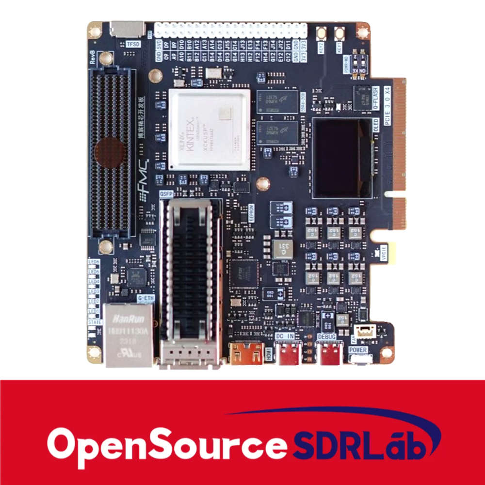 OpenSourceSDRLab FPGA development board FPGA XILINX KU5P Kintex ultra scale+Xilinx