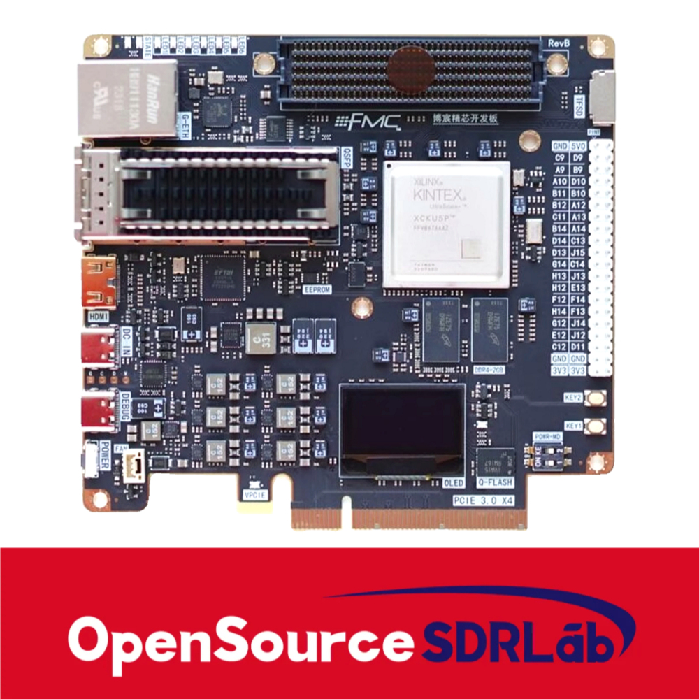 OpenSourceSDRLab FPGA development board FPGA XILINX KU5P Kintex ultra scale+Xilinx