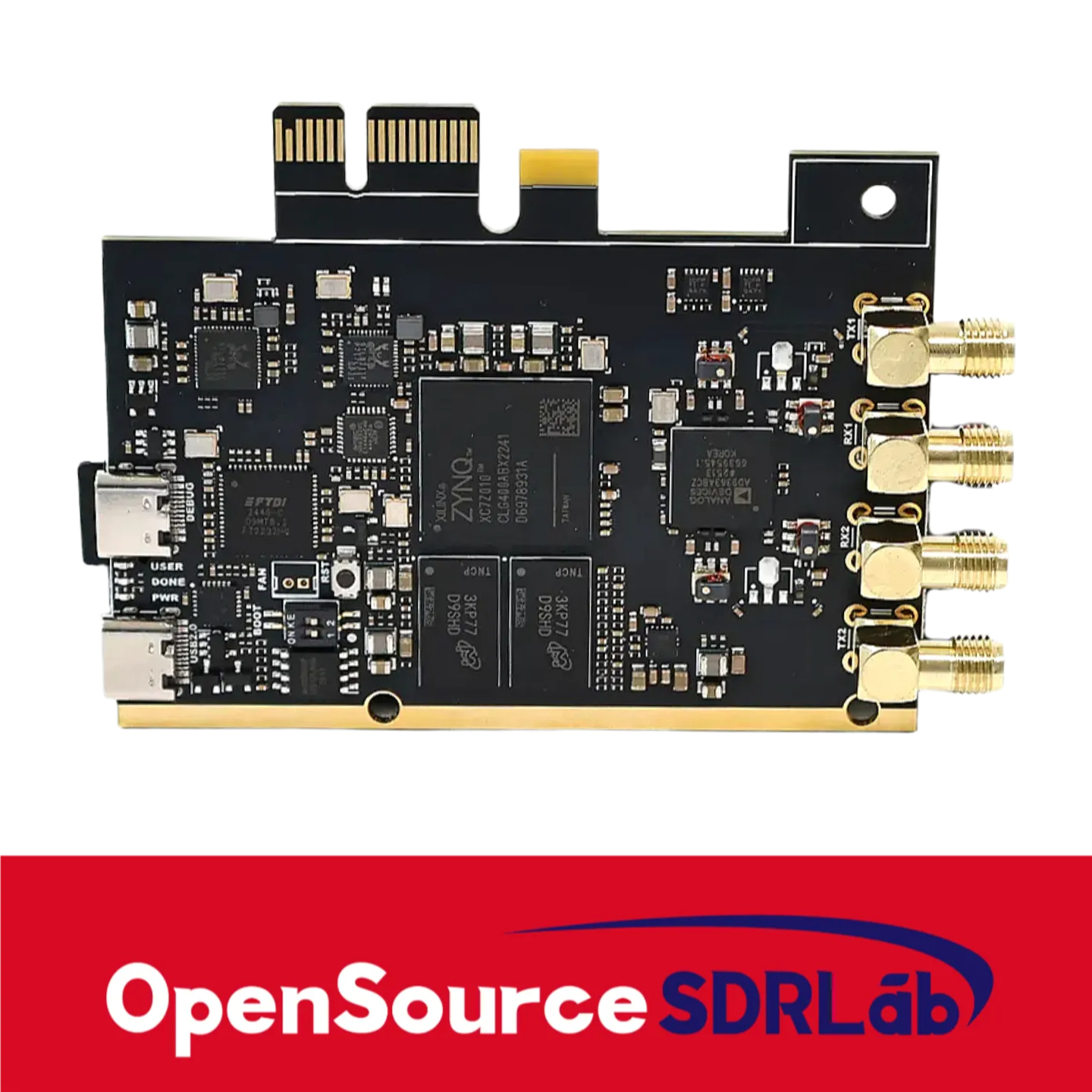 OpenSourceSDRLab PCIE Version PlutoSDR AD9363 XC7Z010 70MHz-6GHz