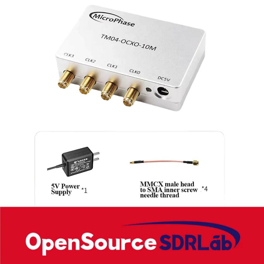 OpenSourceSDRLab High Precision 10M Clock Module High-Precision Constant Temperature Crystal Oscillator OCXO