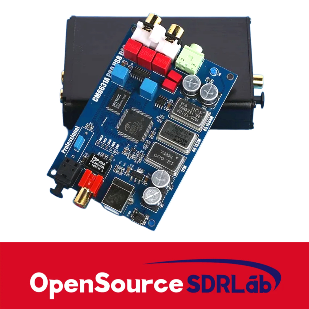 OpenSourceSDRLab CM6631A Digital Interface USB to I2S/SPDIF Coaxial Decoding Board 32/24Bit 192K Sound Card DAC