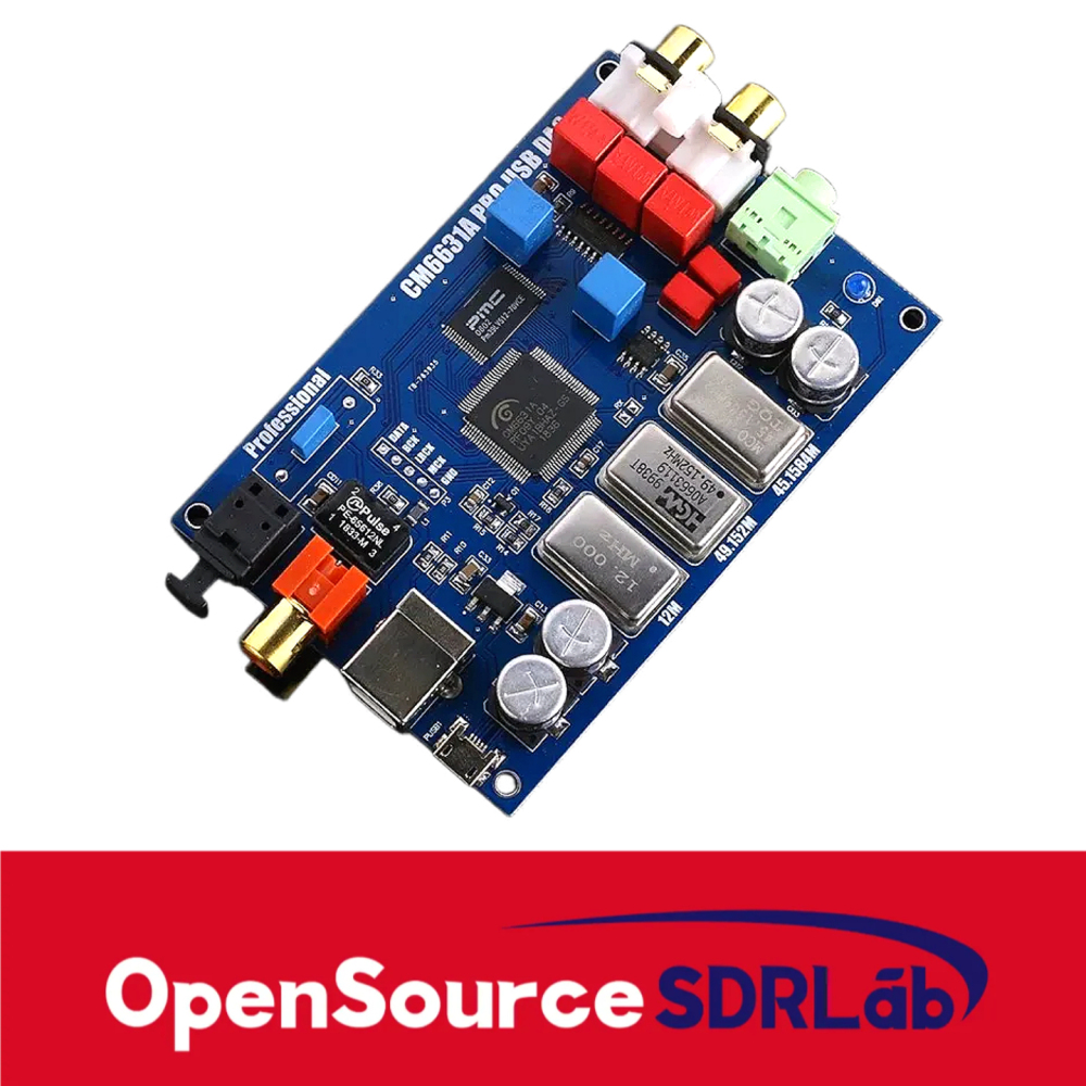 OpenSourceSDRLab CM6631A Digital Interface USB to I2S/SPDIF Coaxial Decoding Board 32/24Bit 192K Sound Card DAC
