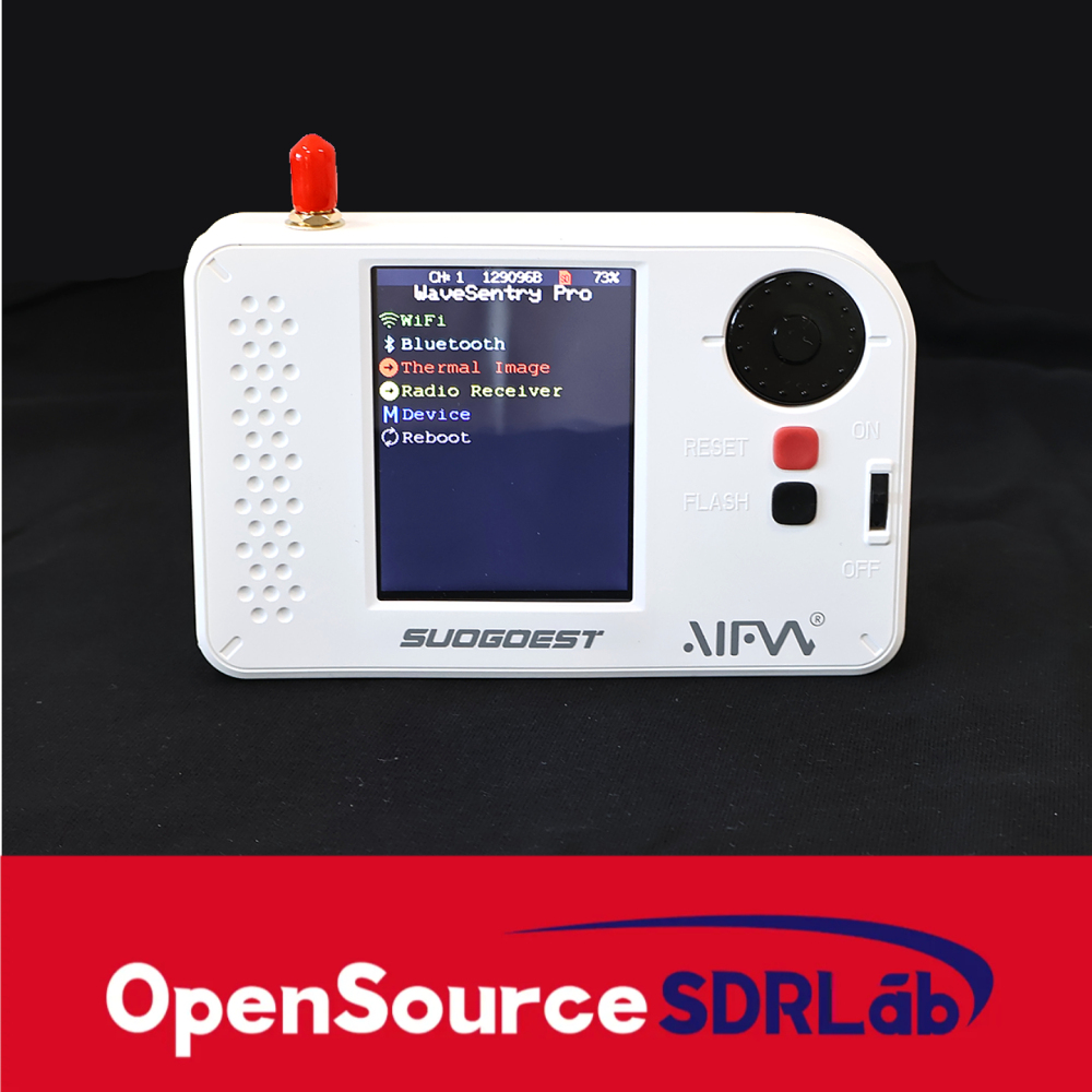 [In Stock] AIFW WaveSentry Portable ESP32 Marauder Multi-Tool – Radio Receiver, Thermal Imaging Camera, WiFi and Bluetooth Analysis with White Shell