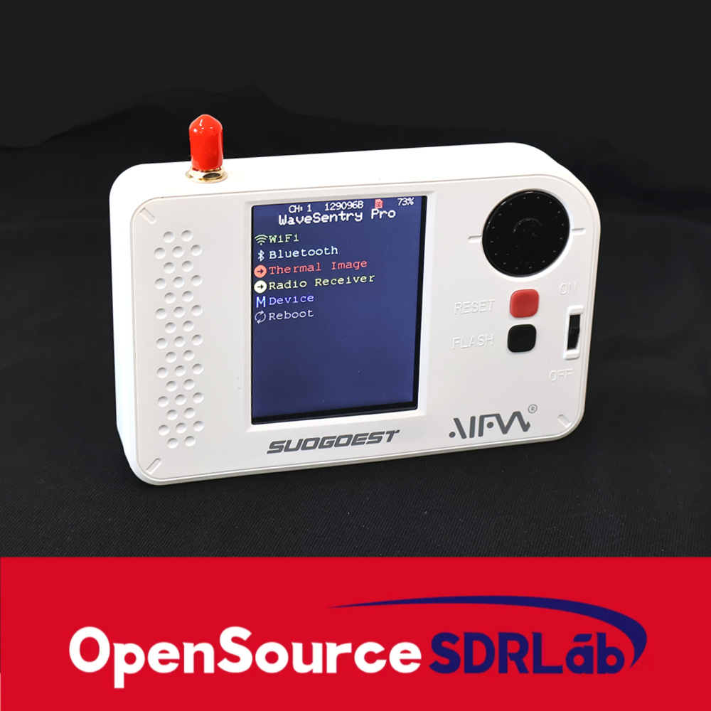 [In Stock] AIFW WaveSentry Portable ESP32 Marauder Multi-Tool – Radio Receiver, Thermal Imaging Camera, WiFi and Bluetooth Analysis with White Shell
