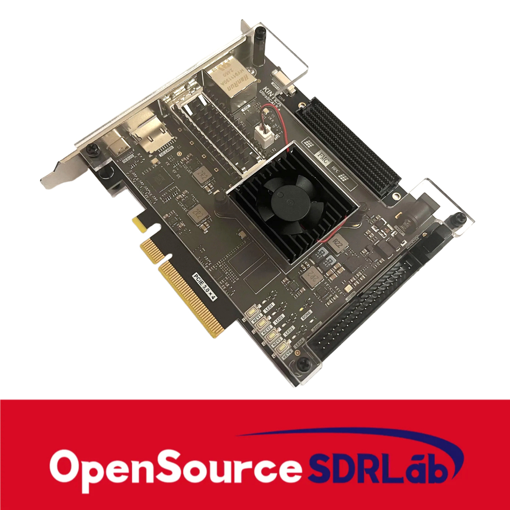 OpenSourceSDRLab KU5P FPGA Development Board XCKU5P FMC HPC QSFP28 100G Optical Port PCIE3.0